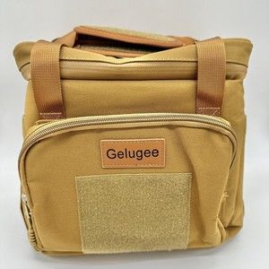 Gelugee Beige Tactical Lunch Insulated Lunch Bag Waterproof and Reusable